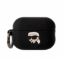 Karl Lagerfeld pouzdro 3D Logo NFT Karl Head silikonové pro Apple AirPods Pro (2. gen.) 2022, AirPods Pro (3. gen.) 2023 black