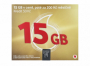 Vodafone SIM Předplacená karta 30 Zlatá karta 15GB + 50 Kč kredit - 