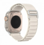Dux Ducis výměnný nylonový pásek GS pro Apple Watch, Watch 2, 3, 4, 5, 6, 7, 8, 9, 10, SE, SE 2. gen, Ultra, Ultra 2 verze 42, 44, 45, 46, 49mm bílá - 