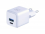 3mk nabíječka GaN Hyper Charger PD3.0/QC4.0 USB-A / USB-C s výstupem 3A/20W bílá