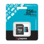 Kingston microSDXC Canvas Go! Plus 256GB 200MB/s 4K včetně adaptéru - 