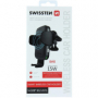 magnetický držák do mřížky auta s bezdrátovým nabíjením Swissten S-GRIP W2-AV5 15W černá - 