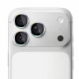 ochranné tvrzené sklo na sklíčko kamery s kovovým rámečkem 3mK pro Apple iPhone 17 Pro, iPhone 17 Pro Max duhová, 3ks - 