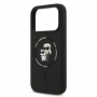 Karl Lagerfeld pouzdro Liquid Silicone Karl and Choupette MagSafe pro Apple iPhone 17 Pro černá - 