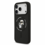 Karl Lagerfeld pouzdro Liquid Silicone Karl and Choupette MagSafe pro Apple iPhone 17 Pro černá