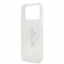 Karl Lagerfeld pouzdro Ringstand Karl and Choupette MagSafe pro Apple iPhone 17 Pro Max bílá - 
