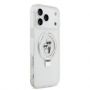 Karl Lagerfeld pouzdro Ringstand Karl and Choupette MagSafe pro Apple iPhone 17 Pro Max bílá - 