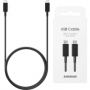 originální nabíjecí a datový kabel Samsung EP-DX510 USB-C/USB-C SuperFastCharge PD 5A 100W černá 1,8m