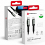 nabíjecí a datový kabel ForCell F-Energy C259 USB-C/Lightning PD 3A 27W černá 0,25m - 